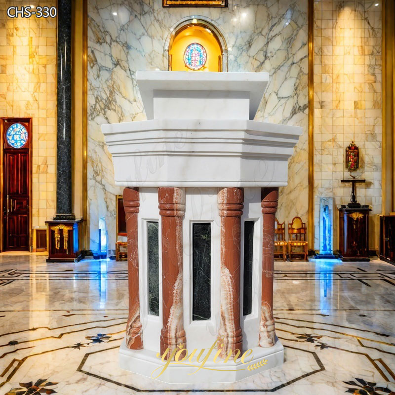 Life size Marble Church Pulpit
