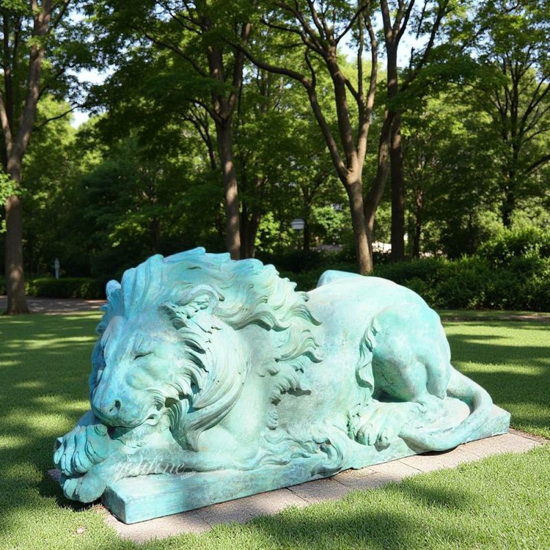 reclining Lion Statue for Home garden