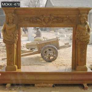 Marble Fireplace Mantels for European Style Supplier