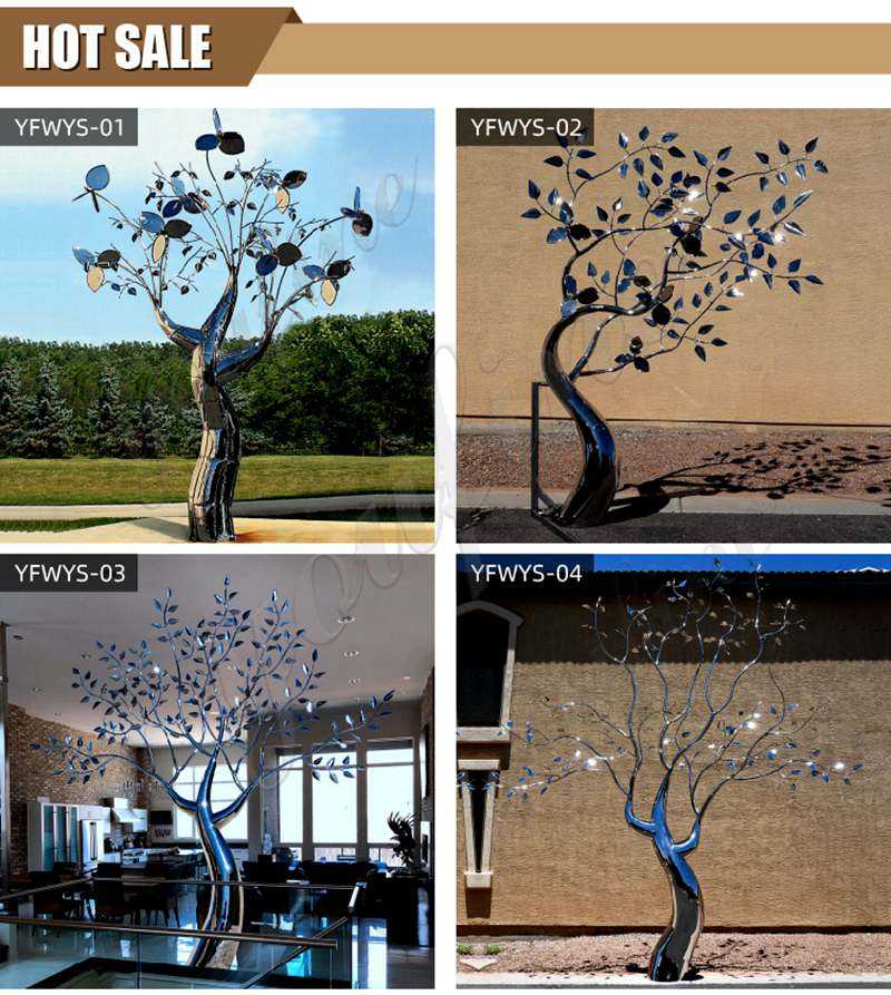 Metal Tree Sculpture Outdoor Stainless Steel Sculpture Supplier