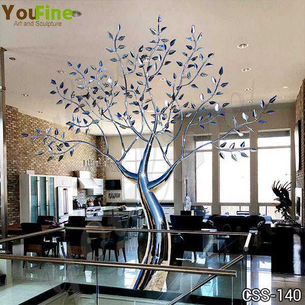 Outdoor Metal Tree Sculpture Free Standing Supplier CSS-140