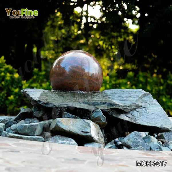 Natural Polished Granite Floating Ball Fountain for Sale