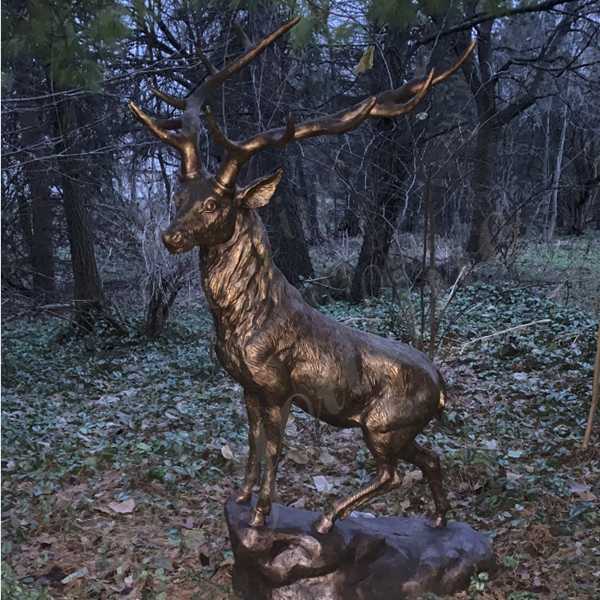 Bronze Deer Sculpture