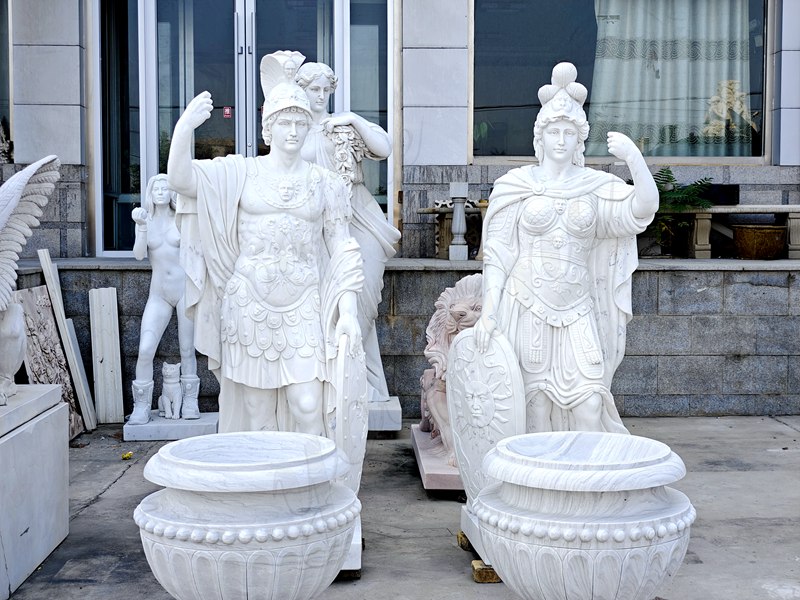 Roman Marble Statues of Warriors 1