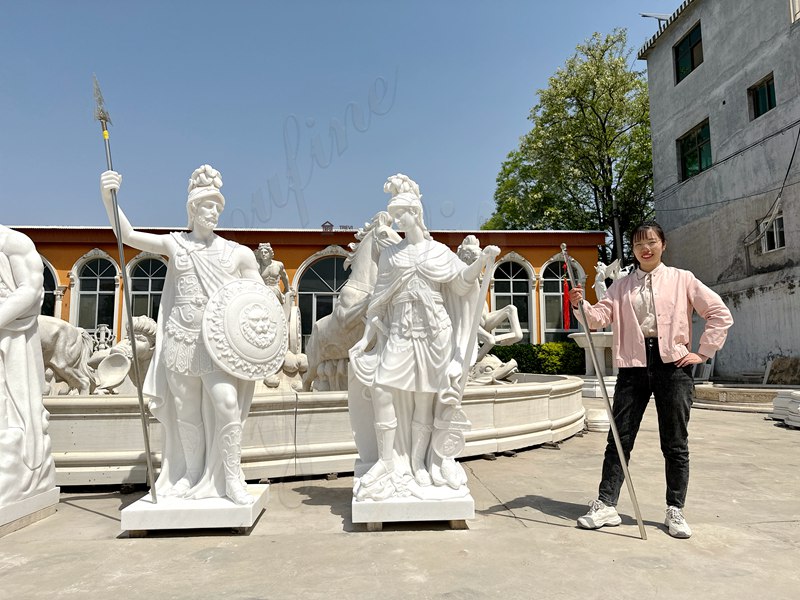 Roman Marble Statues of Warriors
