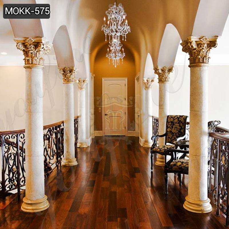 Round Marble Columns for Home Interior Decor Supplier MOKK-575
