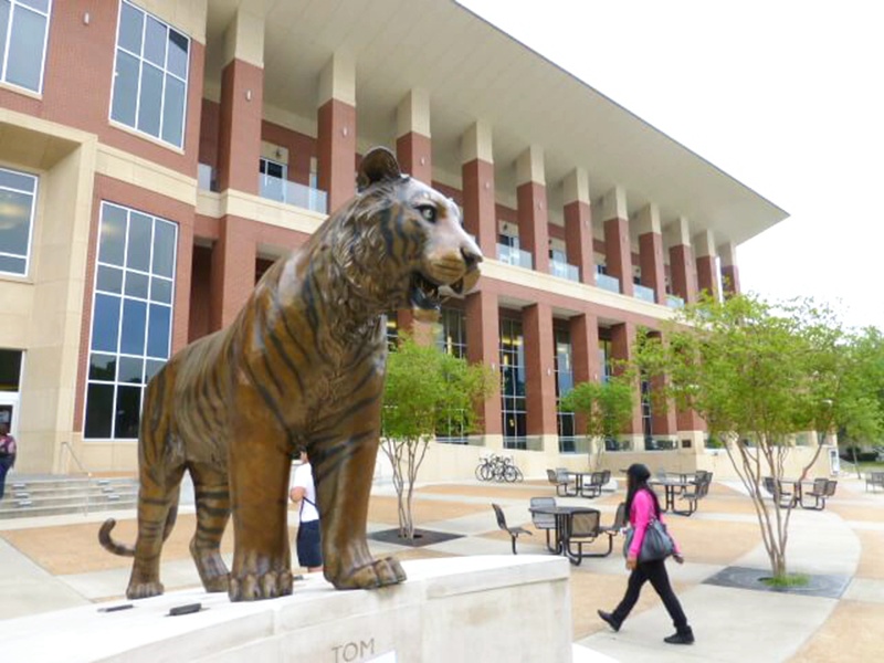 bronze tiger statue