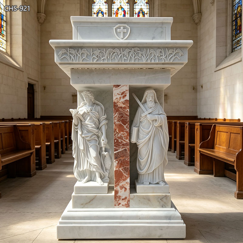 Church Podium Design with Saints