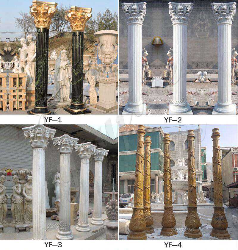 front pillars for house decoration