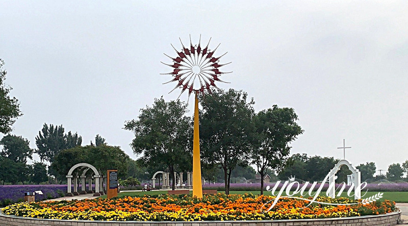 garden decorative kinetic wind sculpture for garden