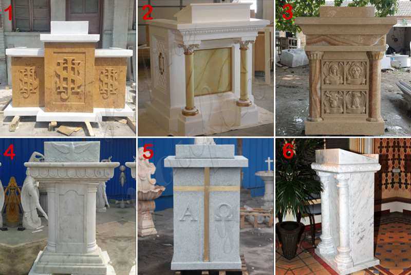 natural marble religious church pulpit