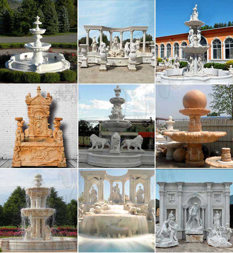 natural stone water fountains