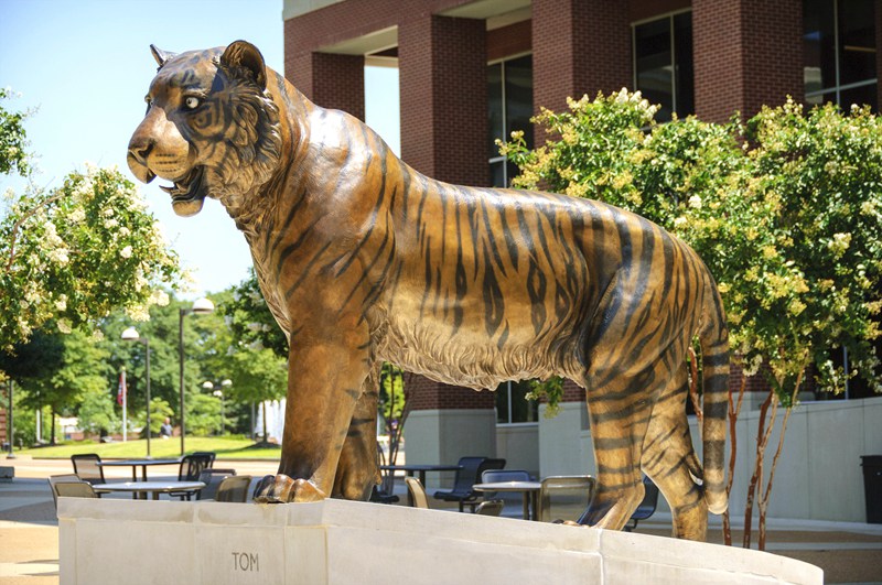 outdoor tiger statue