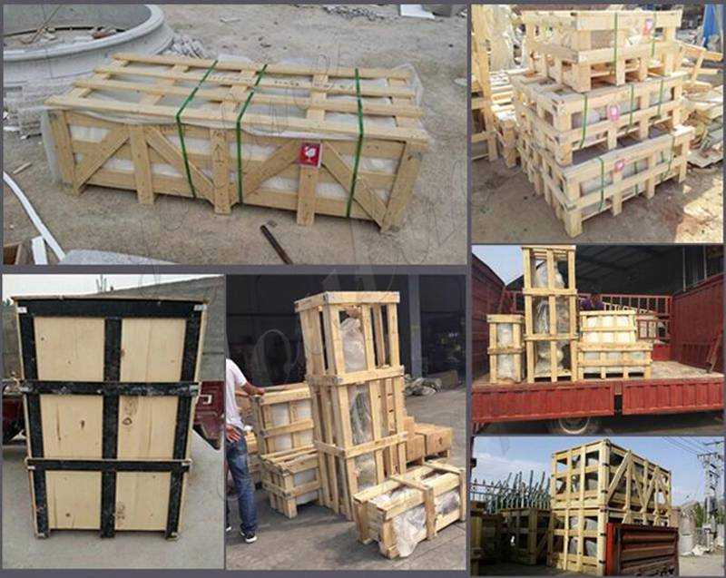 packing of Marble Columns Pedestal