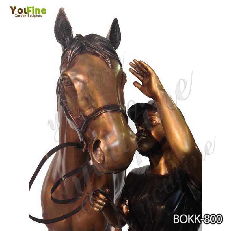 Buy Antique Bronze Horse and Knight Statue for Garden Decor BOKK800YouFine Sculpture