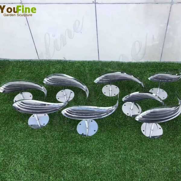 Beautiful Stainless Steel Fish Sculpture from Factory