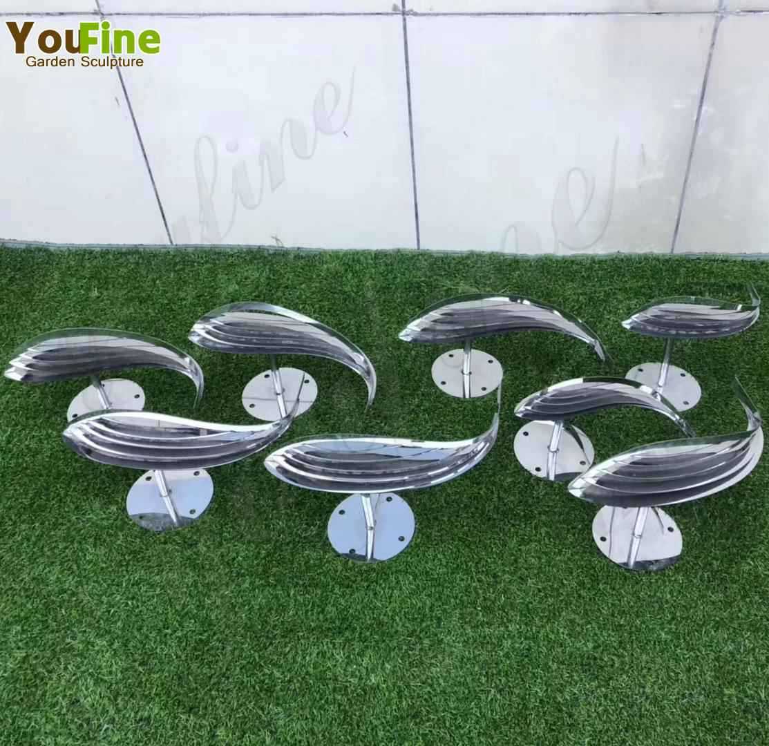 Beautiful Stainless Steel Fish Sculpture from Factory Supply CSS-143