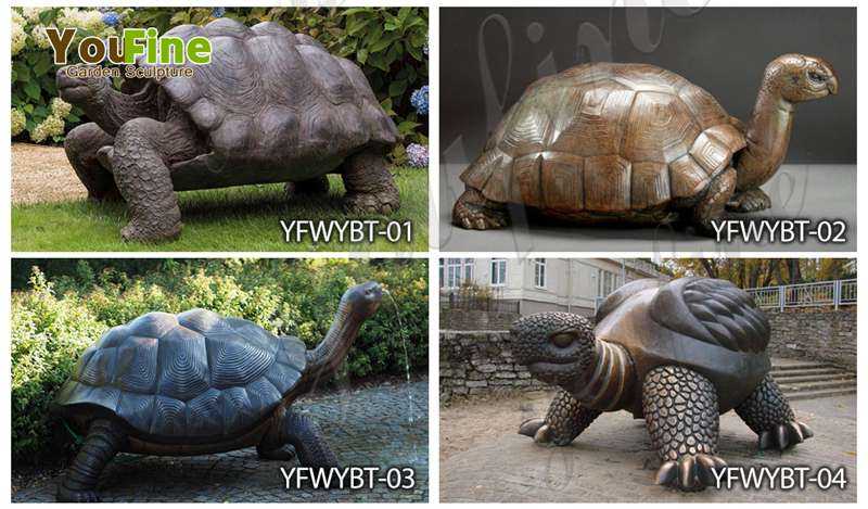 Bronze Giant Tortoise Garden Statue