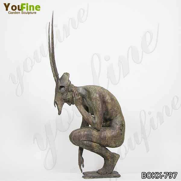 Bronze Oryx warrior Statue for Sale