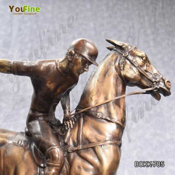 Bronze Polo Player on Horse