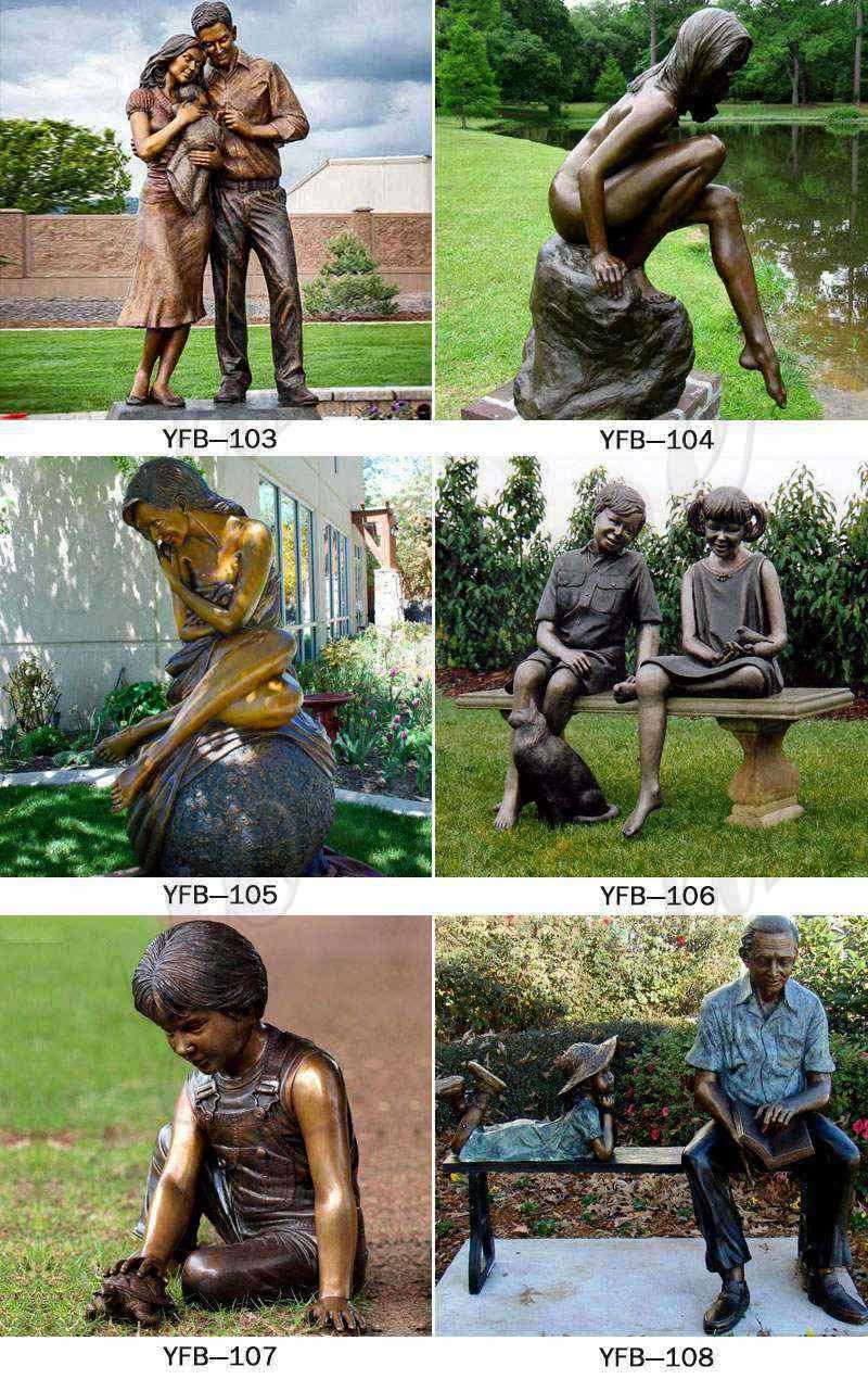 Bronze Statue of Children