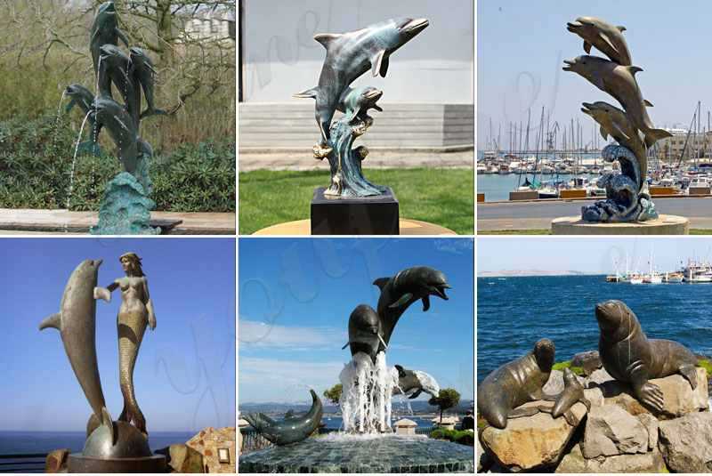 Bronze-dolphin-fountain-sculpture