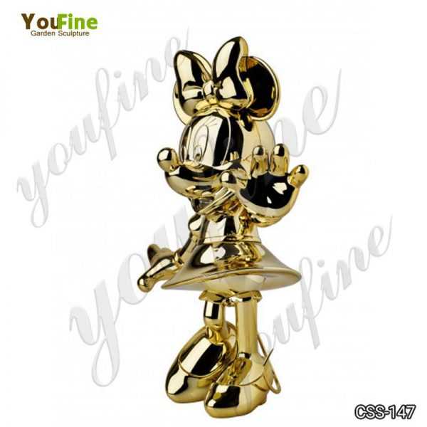 Cartoon Minnie Mouse Metal Sculpture for Sale