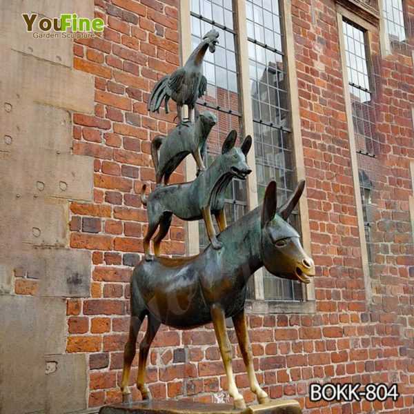 Casting Bronze Bremen Town Musicians Statue
