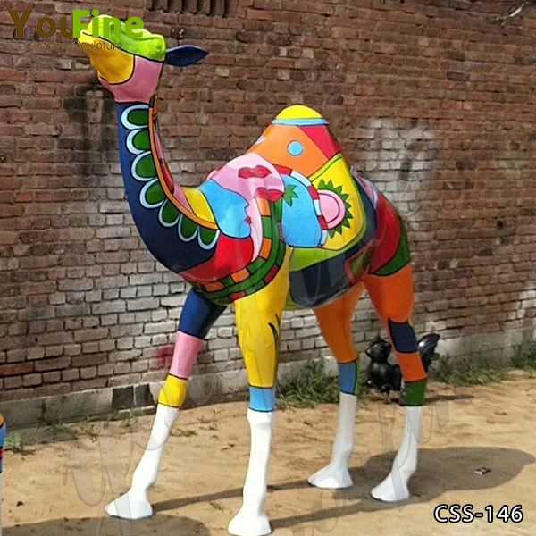 Colorful Life Size Camel Sculpture for Sale