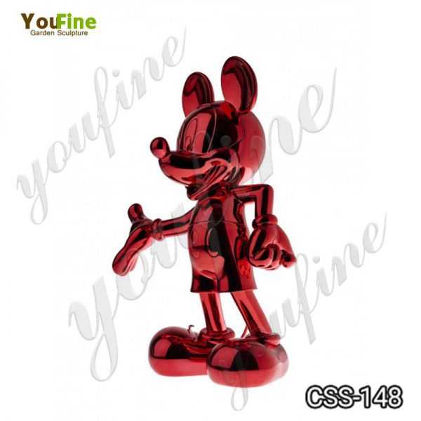 Custom Made Stainless Steel Mickey Mouse Sculpture