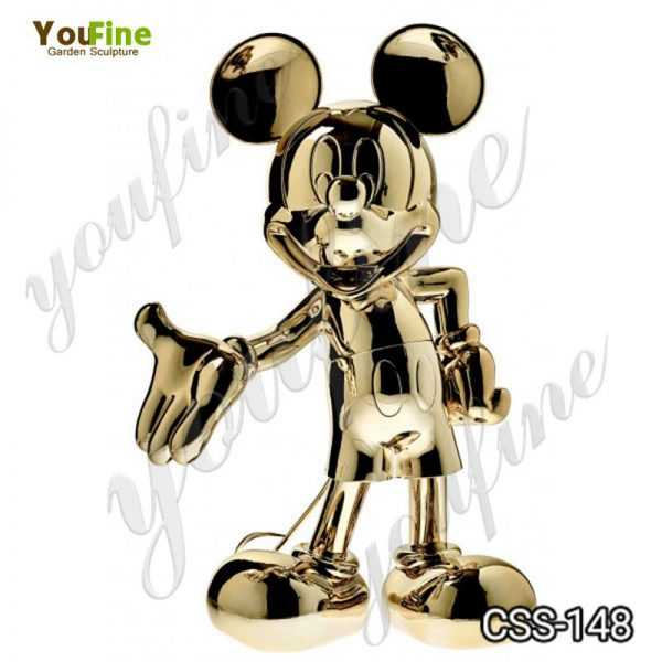 Custom Made Stainless Steel Mickey Mouse Sculpture for Sale CSS-148