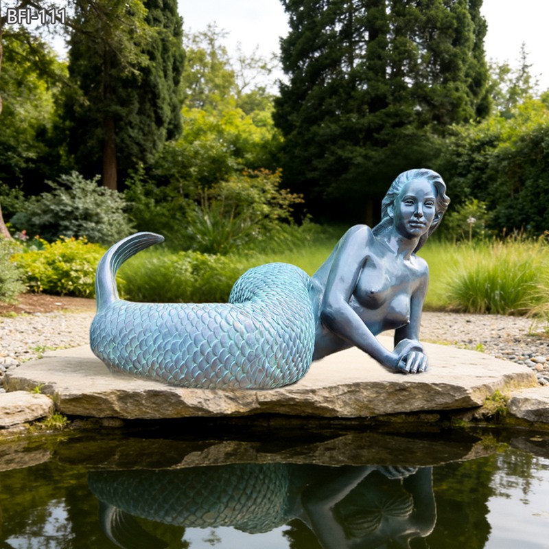 high quality bronze Mermaid Statue 