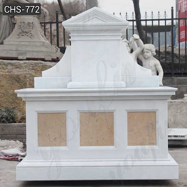 Customized White Marble Altar Table Religious Church Altar Supplier CHS-772