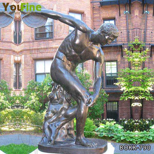 Discobolus BronzeStatue for Sale