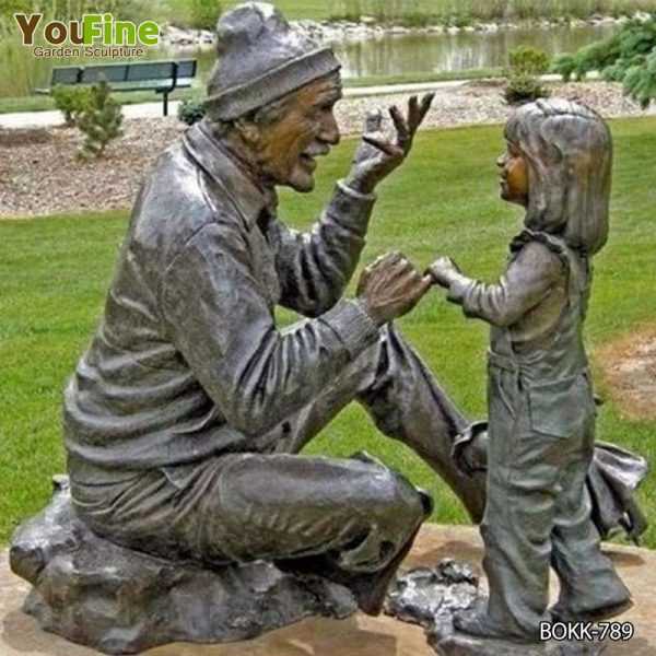 Garden Decoration Bronze Children Statue for Sale