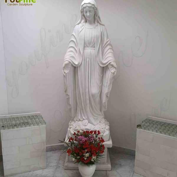 Good Feedback About Virgin Mary Marble Statue From Our Customer