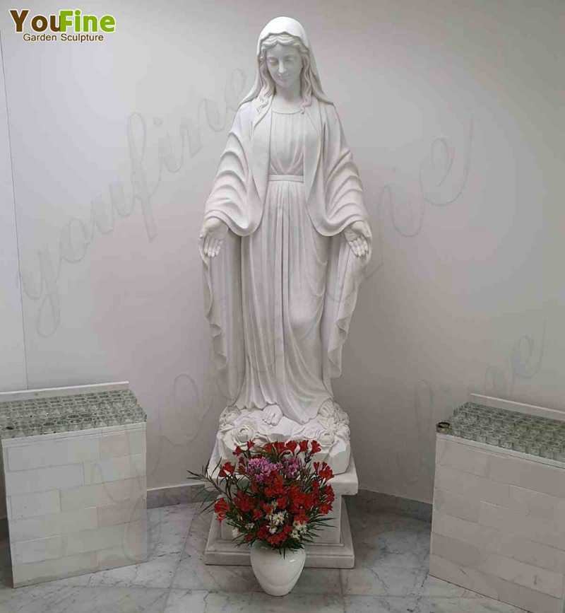 Good Feedback About Virgin Mary Marble Statue From Our Customer