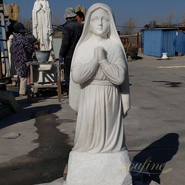 Hand Carved Saint. Bernadette Marble Statue for Sale CHS-776