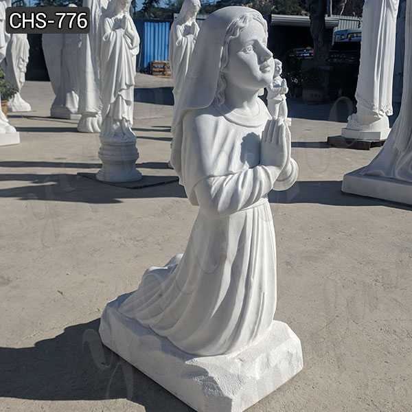 Hand Carved Saint. Bernadette Marble Statue for Sale CHS-776
