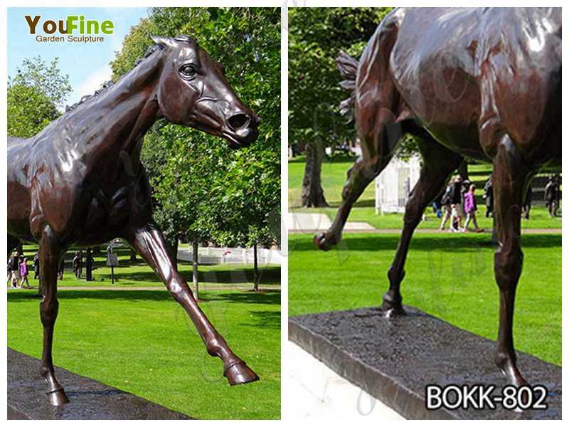 Life Size Bronze Garden Standing Horse Statue