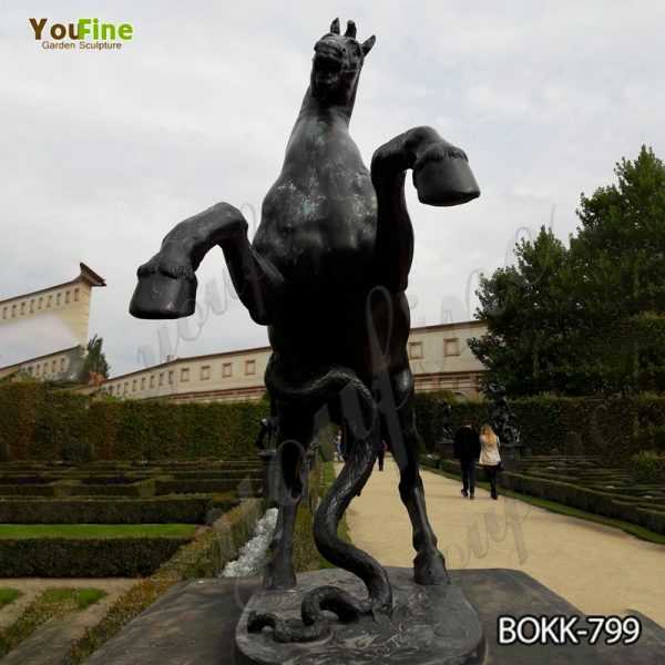 Life Size Bronze Jumping Horse Statue