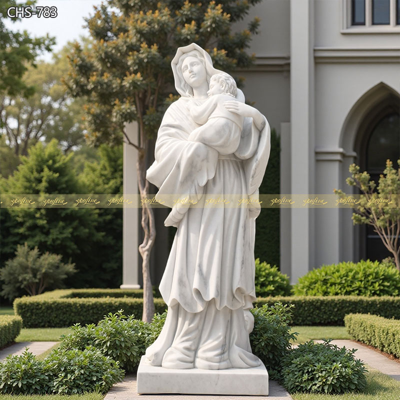Life Size Marble Bavarian Madonna Statue for Sale CHS-783