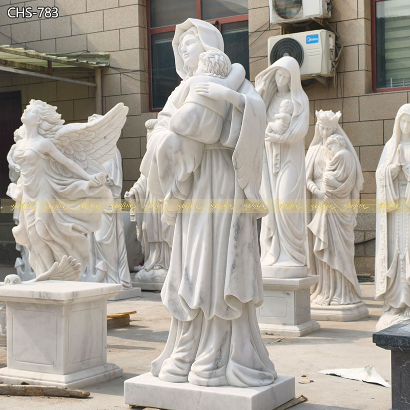 Marble Bavarian Madonna Sculpture