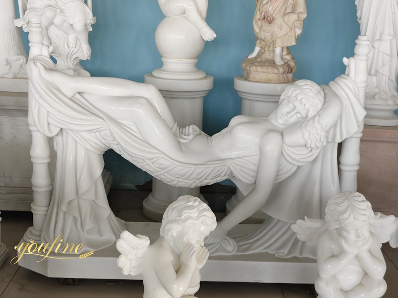 Marble Sleeping Beauty Statue for garden