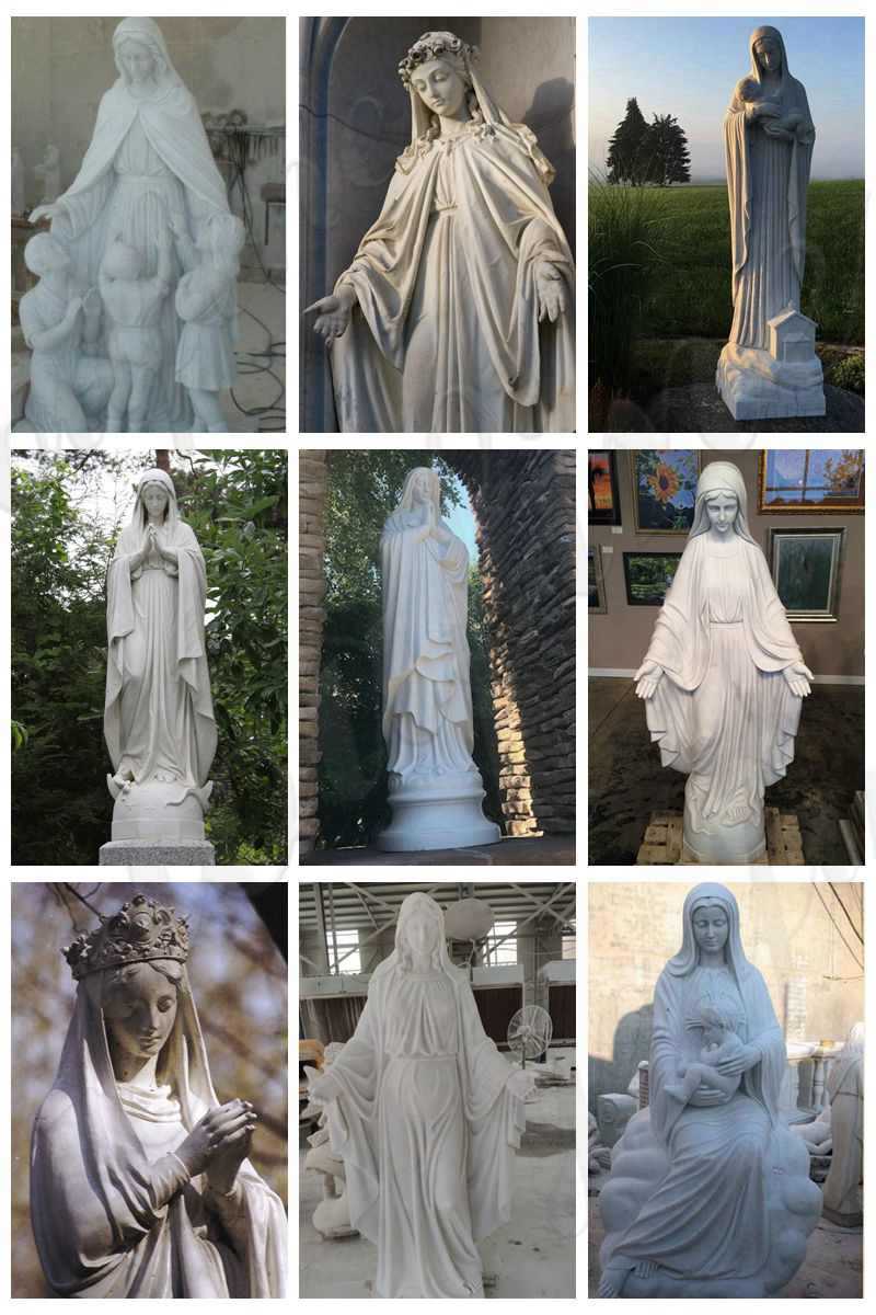 Mary-marble-statue