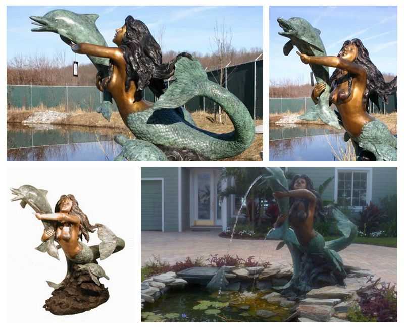 Mermaid Female Fountains detail