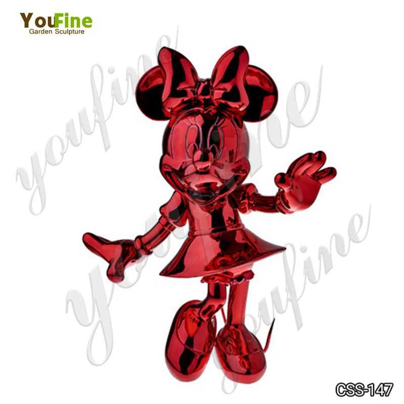 Cartoon Character Minnie Mouse Metal Sculpture for Sale CSS-147