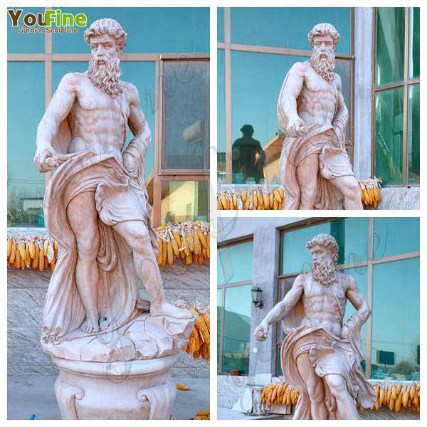 Neptune Beige Marble Statue ClassicGod of the Sea