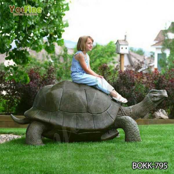 Outdoor Bronze Giant Tortoise Garden Statue