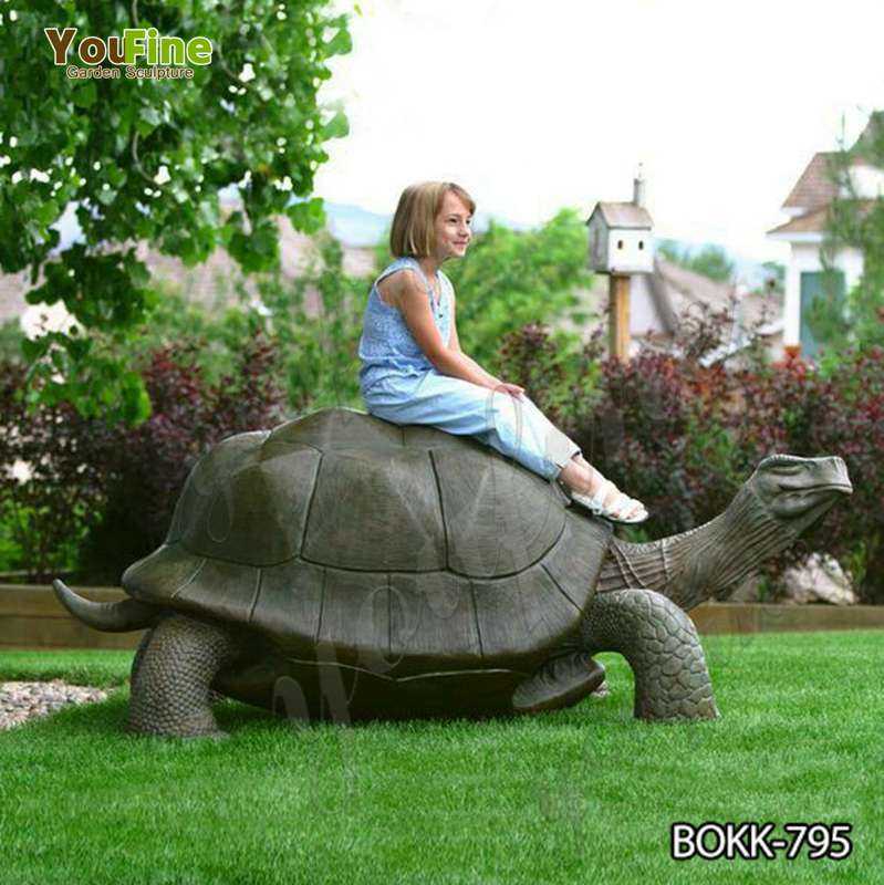 Outdoor Bronze Giant Tortoise Garden Statue for Sale BOKK-795